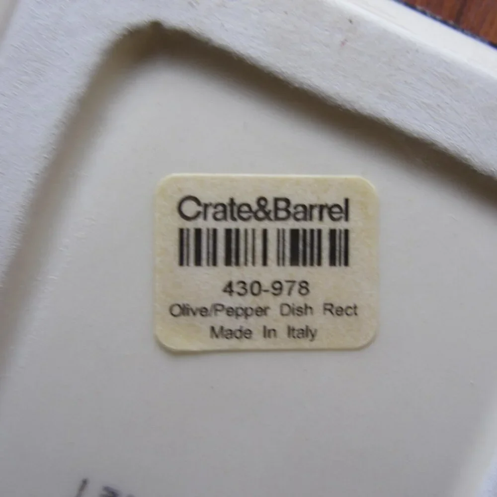 3 for $24 - debby segura for crate & barrel 430-978 1999 italy plate (W6352)